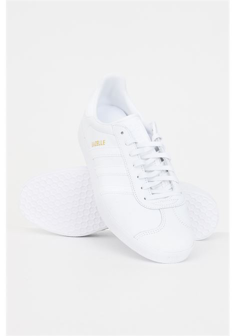 White Gazelle sneakers for men and women with embossed logo ADIDAS ORIGINALS | BB5498.